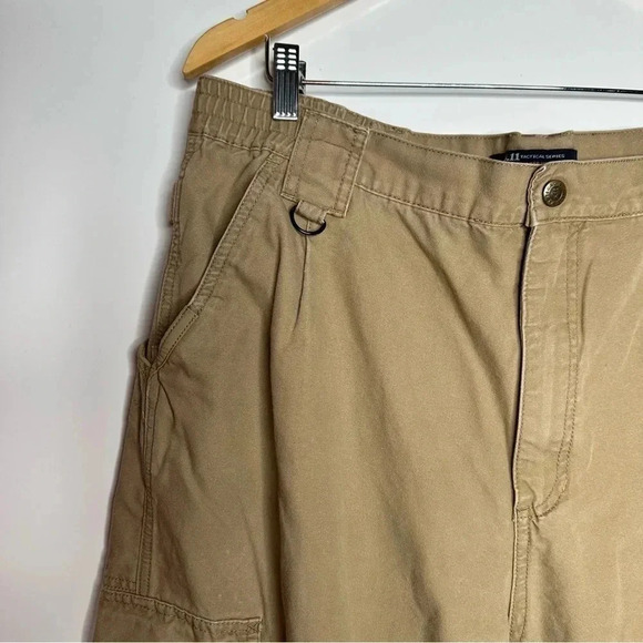 5.11 Tactical Khaki Cotton Canvas Pants Size 38x30 - Picture 5 of 14